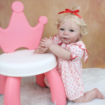 BZDOLL 55 cm 3D-v&auml;rviga nahk, pehme silikoonist taass&uuml;ndinud beebinukk m&auml;nguasi t&uuml;drukule Elutruu printsessi v&auml;ikelapse Lisa Bebe riietusega Boneca kingitus 55cm 3D-paint Skin Doll