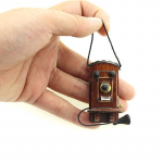 1:12 Nukumaja miniatuurne antiikne seinakinnitus telefon Vintage stiilis elutuba magamistuba k&ouml;&ouml;gim&ouml;&ouml;bel aksessuaarid 1pcs