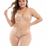 Seksikas rinnahoidjakomplekt Ultra Thin E Cup rinnahoidja ja alusp&uuml;kste komplekt pitstikandiga pesukomplekt 36E-46E naiste pluss suurusega aluspesu komplekt 80E valge