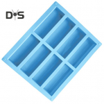 Koogivorm, mittekleepuv, kiiresti eemaldatav DIY 8-&otilde;&otilde;nsusega ristk&uuml;likukujuline silikoonist k&auml;sitsi valmistatud seebivorm k&ouml;&ouml;gi jaoks