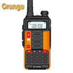 2 tk Baofeng UV-10R suure v&otilde;imsusega pikamaa kaasaskantav kaheribaline kahesuunaline CB sinkraadio USB laadimine BF UV-10R raadiosaatja komplekt 2PCS-AU Plug oranž