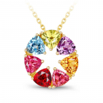 Bella Box uus Rainbow Six Star mood isikup&auml;rastatud &uuml;mmargune &otilde;&otilde;nes CaiBao ripats naiste rangluukett peened ehted uus trendikas