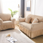 &Uuml;hev&auml;rviline elastne diivanikate elutuppa tr&uuml;kitud ruuduline veniv sektsioonkatted Diivani diivani kate L-kujuline 1-4-kohaline 3-Seater190-230cm