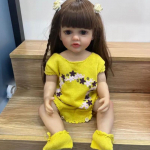 NPK 55 cm Baby Doll Girl Reborn Princess Pehme kogu kehaga silikoonist vanninukk 55cm