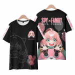 Spy X Family 3D Prinditud T-s&auml;rgid Anime Kawaii T&uuml;druk Anya Forger Mehed Naiste Mood Suur T-s&auml;rk Harajuku Lapsed T-s&auml;rgid Topid Riided XS