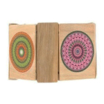 Les Tr&eacute;sors De Lily [R4302] - K&auml;sitsi valmistatud k&auml;ev&otilde;ru  Mistinguette  mitmev&auml;rviline beež (mandala) - 45 mm mitmev&auml;rviline