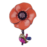 Les Tr&eacute;sors De Lily [R6115] &ndash; disainerpross  Lilipoupettes  (lille-lind) retrooranž - 80x45 mm oranž