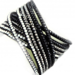 Les Tr&eacute;sors De Lily [R7038] &ndash; disainer k&auml;ev&otilde;ru 'Sissi' must hall valge (2 ringi) must