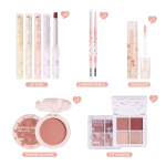 8 tk/komplekt Beauty Set Huulepulk ja peitepulk, lauv&auml;rv ja kulmude ja p&otilde;sepuna meigikomplekt