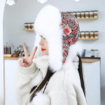 P&auml;ris rebase karusnahast naiste m&uuml;ts kohev 2022 Uus Pilot Catcher Snow suusam&uuml;ts K&otilde;rvaklapid Cap Talve karusnahast piloodim&uuml;ts One Size hall v&auml;rv