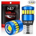 2tk Canbus T10 W5W Led pirnid 18SMD 3014+3030 6000K 168 194 Led 5w5 objektiiv kiilauto interj&ouml;&ouml;ri kaart kuppeltuled parkimise k&uuml;ljevalgus automaatne signaallamp