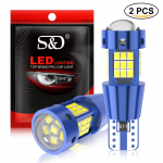 2tk W5W T10 LED CANBUS No Error 5W5 12V 1000Lm Super Bright Wedge Car salongi k&uuml;ljevalgusti 194 2016 42SMD objektiivi lamp Automaatne pirn 6000K valge