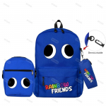 3 tk/komplekt Originaalsed Rainbow Friendsi seljakotid Boy Grilsi jaoks &Uuml;li&otilde;pilaste koolikott Suure mahutavusega m&auml;ngu seljakott &Otilde;lakotti pliiatsi&uuml;mbris