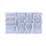 Pliiatsi kujuga silikoonvormid raamatubussi kujuga epoks&uuml;vaigu vorm &otilde;petajate p&auml;eva kingitus gloobuse koolikott ripatsvorm DIY kunstit&ouml;&ouml;riist puhas