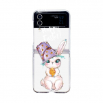 Korea armas maalitud mustriga &uuml;mbris Samsung Galaxy Z Flip 4 3 5g l&auml;bipaistev kokkupandav p&otilde;rutuskindel k&otilde;va arvuti tagakaane tarvikud for Galaxy Z Flip 3