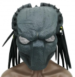 Halloween Horror Predator Mask Movie Cosplay Peokost&uuml;&uuml;m Rekvisiidid Realistlikud armor maskid must