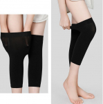 1 paar Unisex Sport s&auml;&auml;re tugivarrukad Jalad jalatalad Kompressioonsokid Lahased Veenilaiendid Jooksmine Jalgrattas&otilde;it Konditsioneeriga k&uuml;lmakindel tuba Short 28cm must