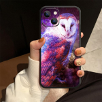 Owl Animal telefoni&uuml;mbris iPhone'ile Samsung Galaxy Redmi Xiaomi Oppo OnePlus Note SA 7 8 9 10 11 12 13 14 20 21 22 23 53 54 Pro Max Plus Ultra TPU Soft iPhone 6 or 6S