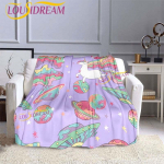 Multikas armas Totoro tekk, tr&uuml;kkimine &uuml;lipehme flanell tekk flanell voodikate voodipesu diivan 75x90cm