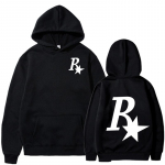 Fashion Unisex kapuuts Uus v&auml;rvitud kapuutsiga kampsun kampsun Mood kapuutsiga hip-hop fliisist meeste fliisist s&ouml;rkimishoodid XS valge