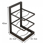 Potiriiul on spetsiaalselt loodud pottide ja n&otilde;ude hoidmiseks. Roostevabast terasest k&ouml;&ouml;giriiul, kraanikauss, mitmekihiline majapidamisriiul, k&ouml;&ouml;gitarbed three layers