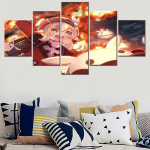 5-osaline seinakunstikujuline videom&auml;ng Genshin Impact armas t&uuml;druk plakat l&otilde;uendimaal Kodukaunistused Seinapildid Elutoa raamistik 20X35 20X45 20X55cm