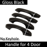 Volkswagen VW Golf 7 Mk7 2013~ l&auml;ikivmust v&auml;lisukse k&auml;epideme katte kaitsev Stiilkleebis Autode tarvikud 4Handle No Keyhole black