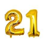 2pcs/lot 40 Large Size Black Gold number balloon Digit air helium balloons 30 40 50 year old happy birthday party decor 40inch punane