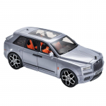 1/20 Scale Cullinan Alloy luksusautomudel, metallist m&auml;nguasi, tagasit&otilde;mmatav s&otilde;iduk heli ja valgusega lastele t&auml;iskasvanutele m&otilde;eldud kingituste kollektsioon 1/20-22.5x7.5x6cm hall