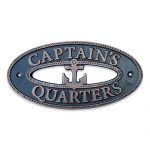 Captain Quarters messingist m&auml;rk Nautical antiikne tahvel vask antiikviimistlus messingist seinakaunistuse tahvel