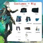 Genshin Impact Cos Alhaitham Cos Clothes Xu Ya Grass Country Hatham Tighnari Cosplay Clothes M hall/roheline