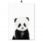Elevandil&otilde;vi karu kaelkirjak panda tiiger pesukaru seinakunstitr&uuml;kk l&otilde;uendimaali kutsikaplakat lastele poistele t&uuml;drukutele lastetoa sisustus 21X30cm No Framed