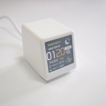 V&auml;rviline OLED-i mitmefunktsiooniline teabeekraan WiFi Smart Desktop DIY Creative Clock Weather valge