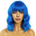 LANCAINI l&uuml;hikesed tukkidega Bob-parukad naistele Lahtine laineline parukas, lokkis laineline &otilde;lgade pikkusega Bob s&uuml;nteetiline cosplay-parukas t&uuml;drukule, v&auml;rvilised kost&uuml;&uuml;mparukad