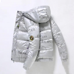 Talvine valge pardi sulemantel meestele ja naistele kapuutsiga uus l&uuml;hike mantel meeste heleda n&auml;oga tuulekindel Korea versioon Trend XXXXL