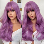 ALAN EATON Armas v&auml;rvi pikalainelised parukad Naiste lillad s&uuml;nteetilised parukad Lady Cosplay Party J&otilde;uluparukas Kuumakindlad juuksed