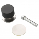 Vaikne kummist ukset&otilde;ke koos seinakaitsega roostevabast terasest raamis 40mm high