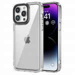 Luksuslik Crystal HD l&auml;bipaistev k&otilde;va akr&uuml;&uuml;list armor telefoni&uuml;mbris iPhone'ile 15 14 13 12 11 Pro Max pehme p&otilde;rkeraua p&otilde;rutuskindel tagakaas For iPhone 15 lilla