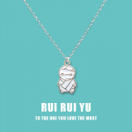 RUI RUI YU mood armas muumia ripats kaelakee naistele meestele parim s&otilde;ber kingitused armas muumia v&otilde;lu paari kaelakee ehted 1 PC sinine