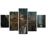 Seinakunst L&otilde;uenditr&uuml;kised Plakat Moodulpilt 5 Paneeli R&otilde;ngad Kodu Kaunistus Elutuba Moodsad Maalid Kunstiteos Raamita 40x60cm*2 40x80cm*2 40x100cm*1