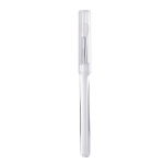 Nail Arts Silikoonist aplikaatoripulgad Korduvkasutatavad kroomitud s&auml;raga manik&uuml;&uuml;ri t&ouml;&ouml;riist Uus Easy-Daub pigmendi silikoon k&uuml;&uuml;nehari 2pcs