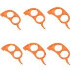 6-osaline apelsinikoorija komplekt &ndash; loominguline l&otilde;ikur, plastist koorija ja r&otilde;ngask&auml;epideme t&ouml;&ouml;riist &ndash; ideaalne k&ouml;&ouml;git&ouml;&ouml;riist puu- ja k&ouml;&ouml;giviljade koorimiseks! 6pcs Small Snail