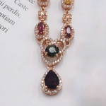 SACE GEMS 925 Sterling Silver 3MM looduslik turmaliini ripatsiga kaelakeed naistele s&auml;delevad peened ehted j&otilde;ulukingitus roosa