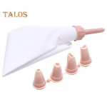 J&auml;&auml;tumise torukott Eemaldatav toruotsik Disain kondiitritoodete kott Suure mahutavusega koogikoorekott Pagarivarustus roosa