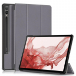 Luksuslik kolmeosalise nahast aluse k&otilde;va nutikas kate Samsung Galaxy Tab S9 S9 FE S9 Plus p&otilde;rutuskindla kaitse&uuml;mbrisele Tab S9 (11 inch) hall v&auml;rv