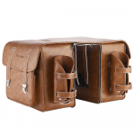 Retro nahast jalgratta tagaistme kott Suure mahutavusega jalgratta tagumine kott Universaalne jalgrattahoidja istmekotid pruun