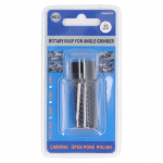 M10 Rotary Burr Rasp viiliotsik must poleeritud viimistlusega puidu nikerdamiseks m&otilde;eldud augu puur nurklihvijale 20mm/0.8in