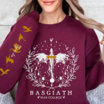 Neljanda tiiva dressipluus Basgiath War College'i dressipluus Naiste graafiline kapuuts Ratsaniku Quadrant Fantasy Reader Bookish Pullover Top M