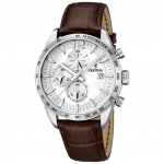 Festina Timeless Kronograaf Nahkrihm H&otilde;bedane sihver Kvarts F16760-1 Meeste k&auml;ekell h&otilde;be