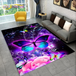 Dream Butterfly lilleala suur vaip, vaipvaip kodu elutoa diivani uksemati sisekujunduseks, Kid Play libisemiskindlad p&otilde;randamatid 100cm x 120cm